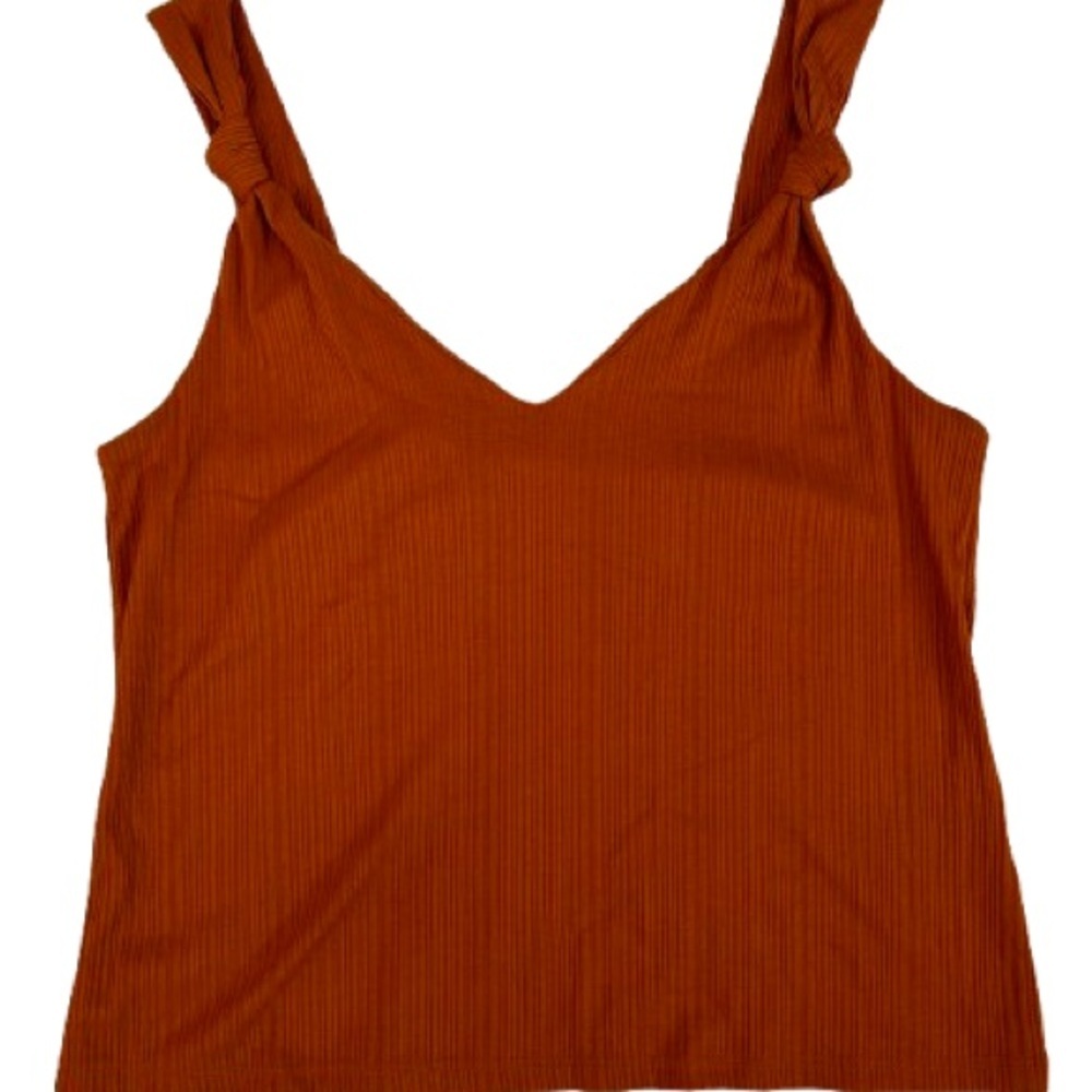 H&M Burnt Orange Sleeveless Tank Top Size M - Picture 6 of 8